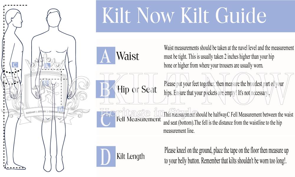 Kilt Size Guide