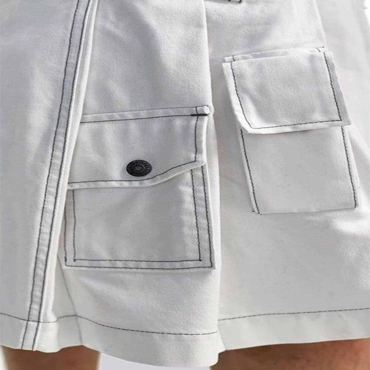 Carhartt White Utility Kilt pocket view