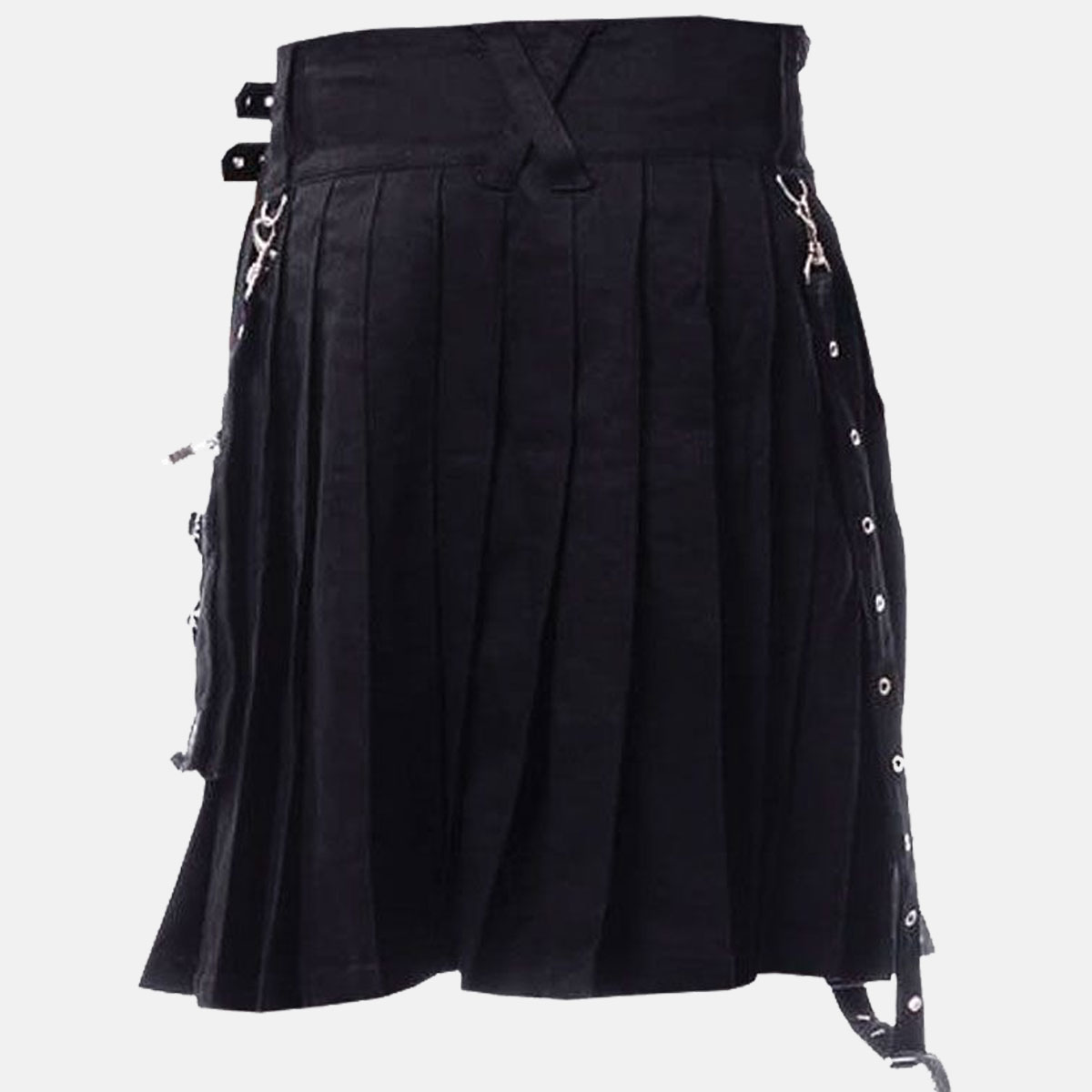 Black Punk Utility Kilt