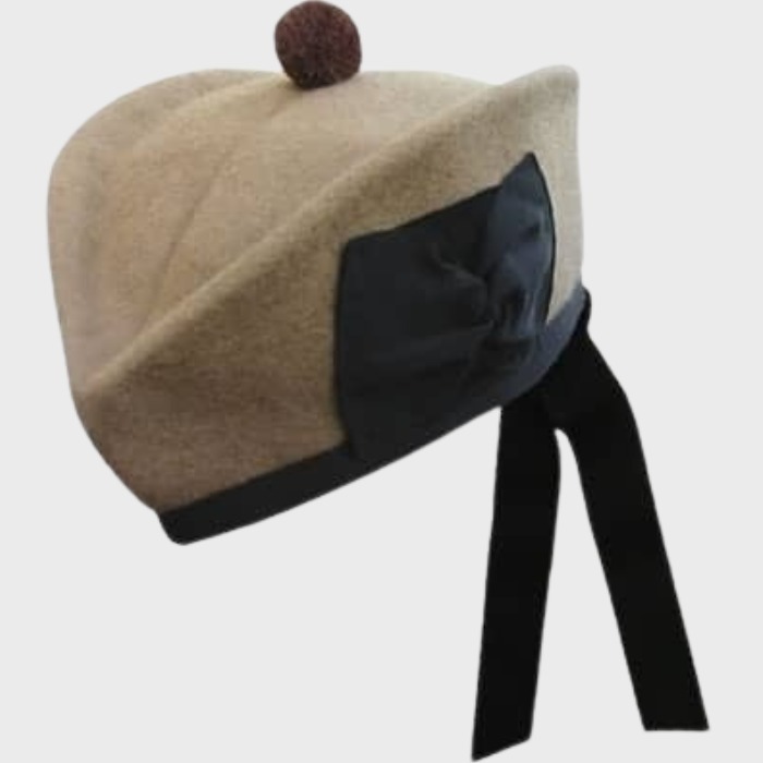 Camel Color Scottish Glengarry Hat