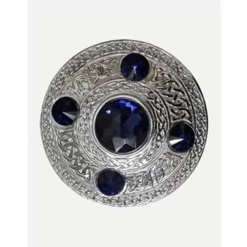5 Stone Plaid Brooch