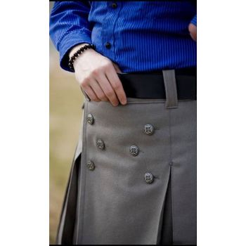 Grey Cargo Utility Kilt