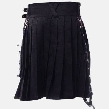 Black Punk Utility Kilt