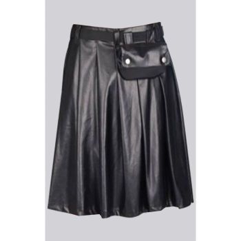 Ladies Leather Fashion Kilt