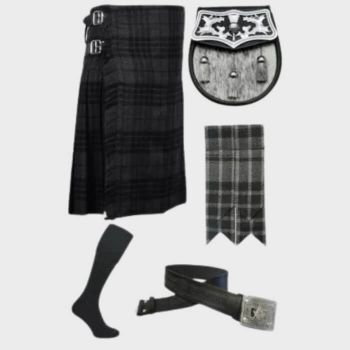Grey Watch Tartan Kilts Package