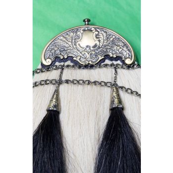 Horse Hair Sporran with Gold Cantle