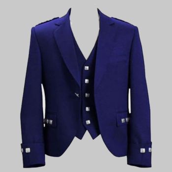 Blue Argyll Jacket Vest