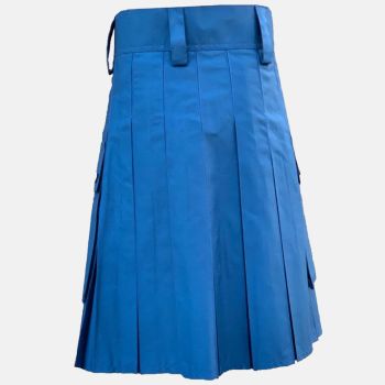 Blue Utility Kilt for Men