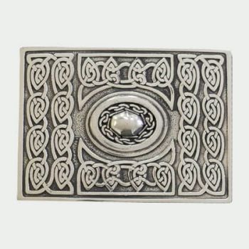 Celtic Chrome Kilt Buckle