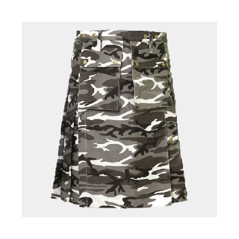 Urban Snow Camouflage Tactical Kilt