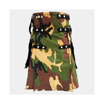 Woodland Camo Tactical kilt For Men