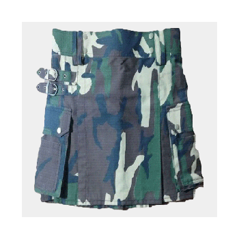Woodland Camo Tactical Kilt

