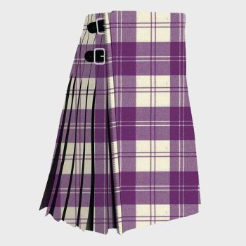 Eriskin Dress purple & White Tartan Kilt