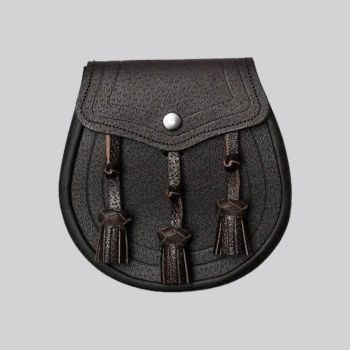 Dark Brown Classic Design Leather Sporran
