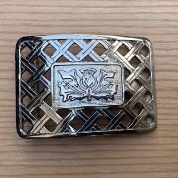 Celtic Knot Net Plater Thistle Buckle