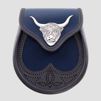 Navy Matt Highland semi Dress Sporran