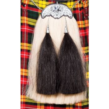 White Black Horsehair Sporran