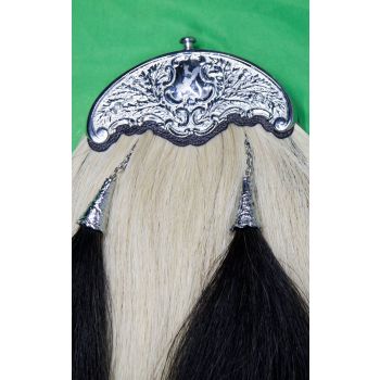 White Black Horsehair Sporran