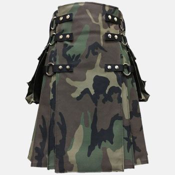 Woodland camouflage Utility Kilt