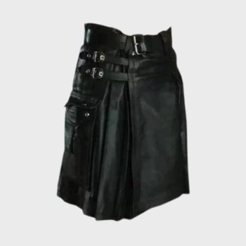 Mens Leather Kilt Vintage