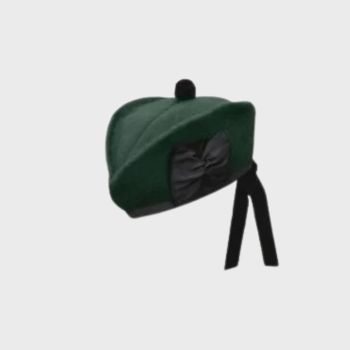 Plain Dark Green Glengarry Hat