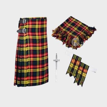 Scottish 8 Yard Tartan Kilt With Accessories