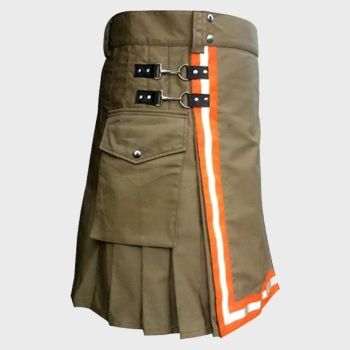 Khaki Firefighter Utility Kilt