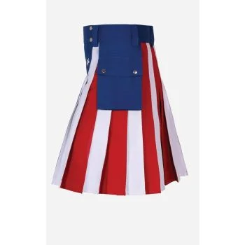 American Flag Hybrid Utility Kilt For Men