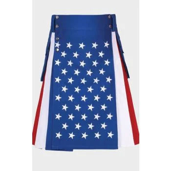 American Flag Hybrid Utility Kilt For Men