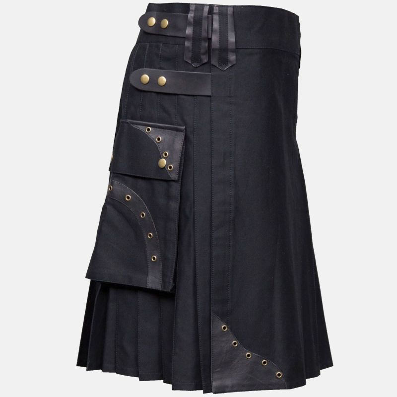Box Pleated Hybrid Cargo Kilt