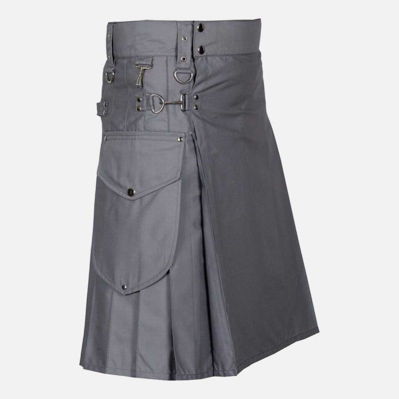 Modern Grey Utility Kilt