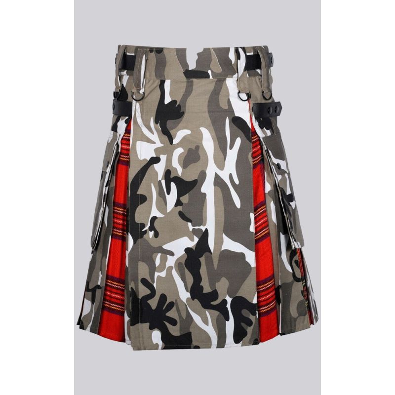 Urban Camo Irish Tartan Hybrid Kilt