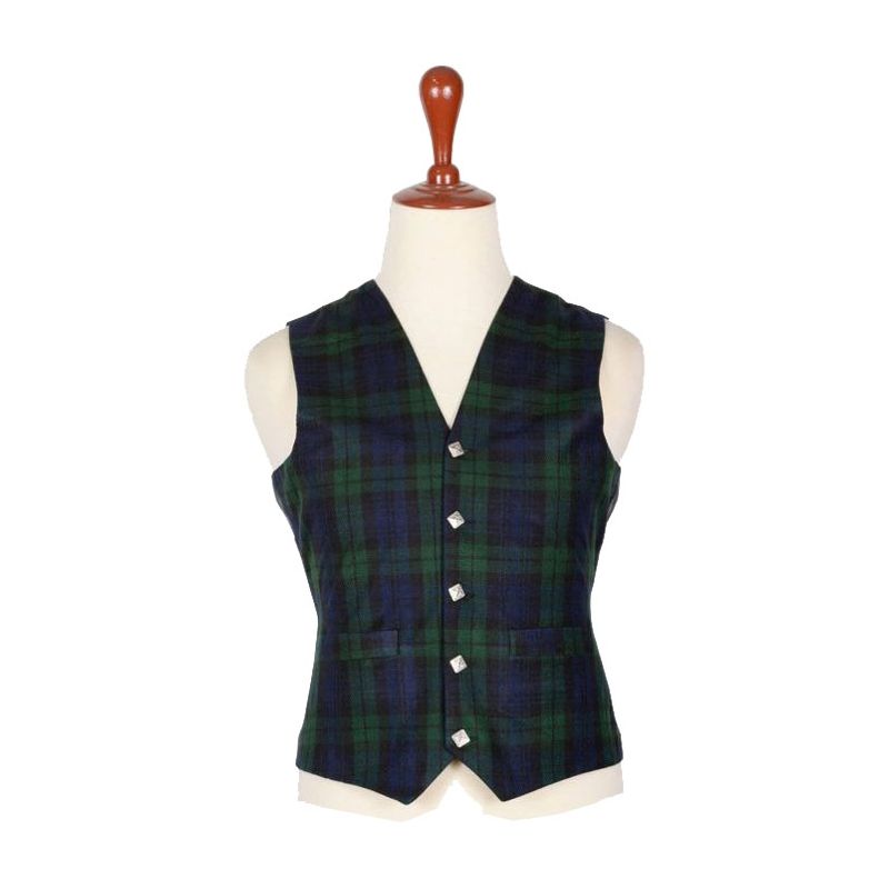 Black Watch Tartan Vest