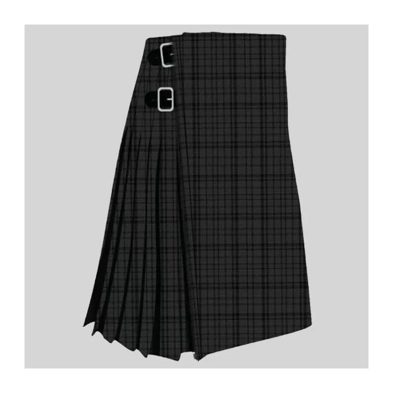 Black Shadow Tartan Kilt Men