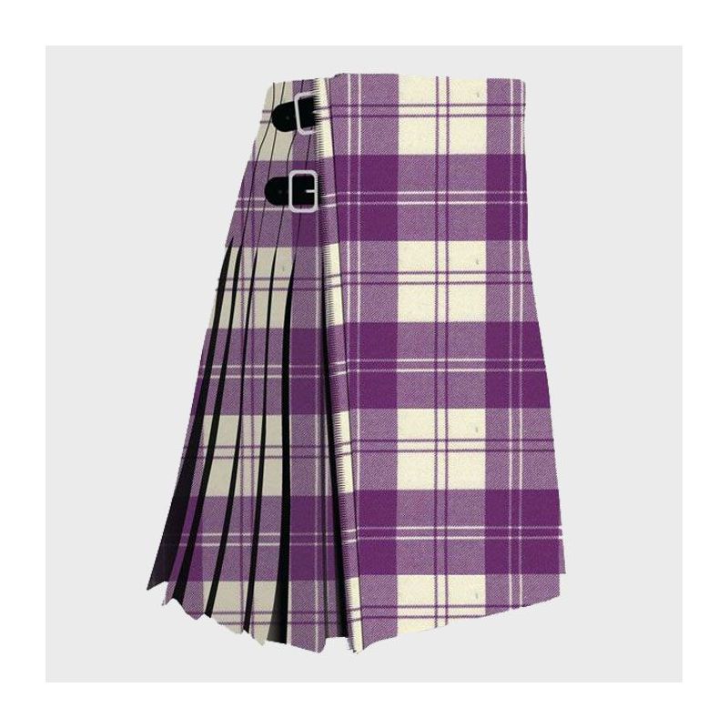 Eriskin Dress purple & White Tartan Kilt
