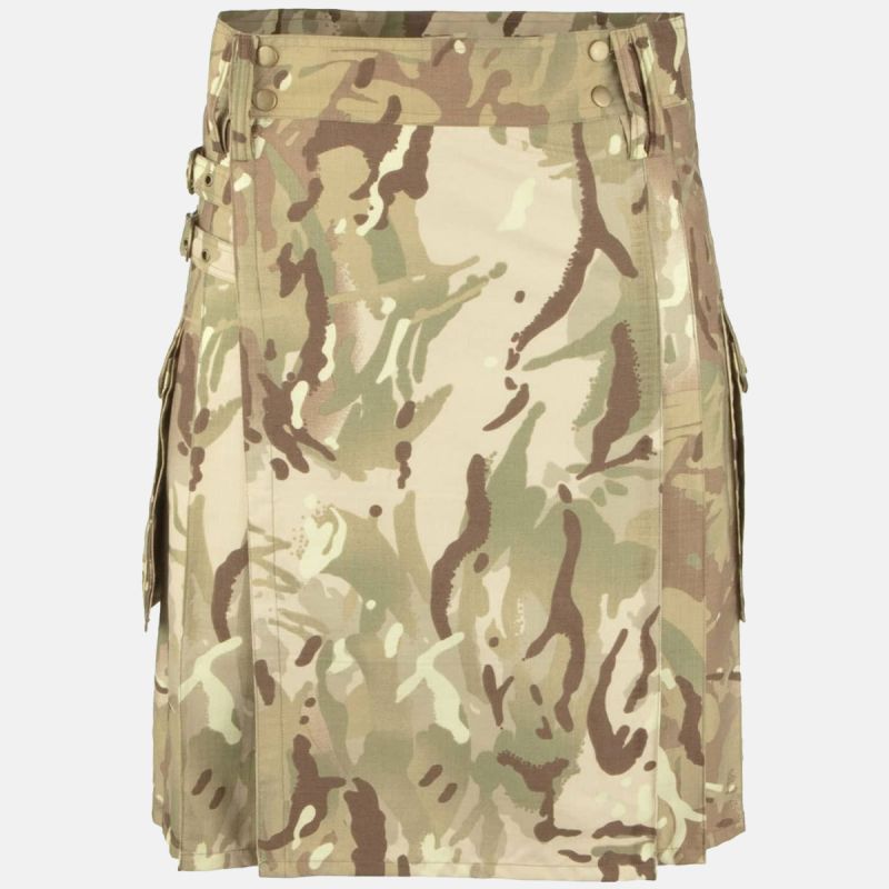 Camouflage Kilt For Men