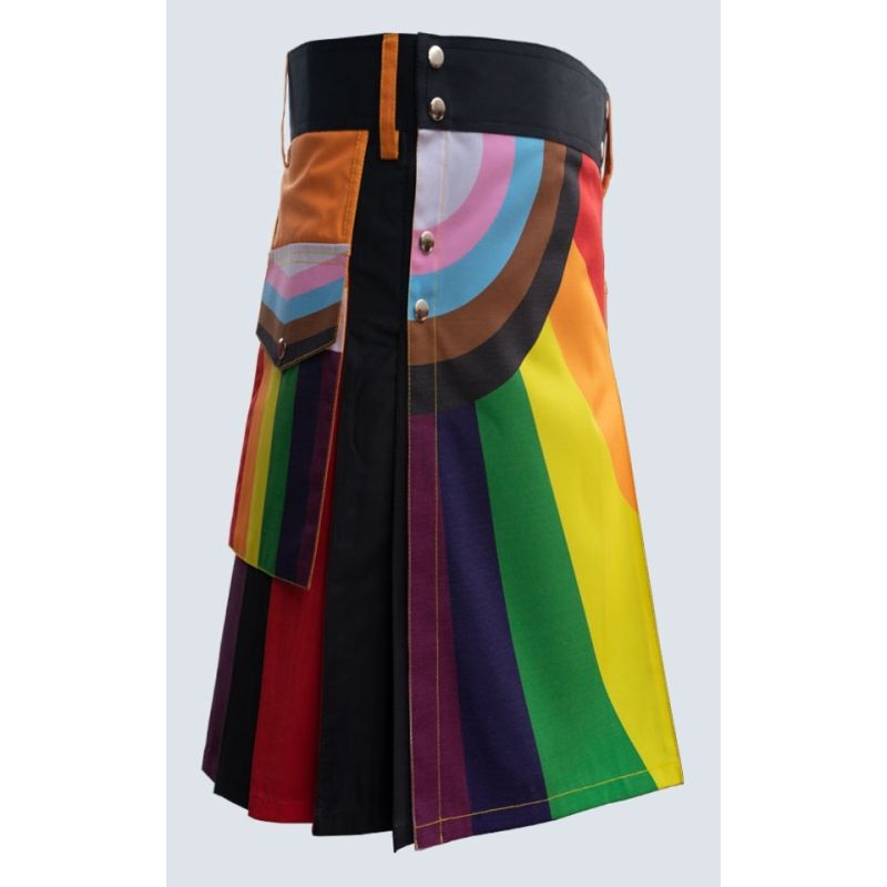 Rainbow Fashion Kilt For Men