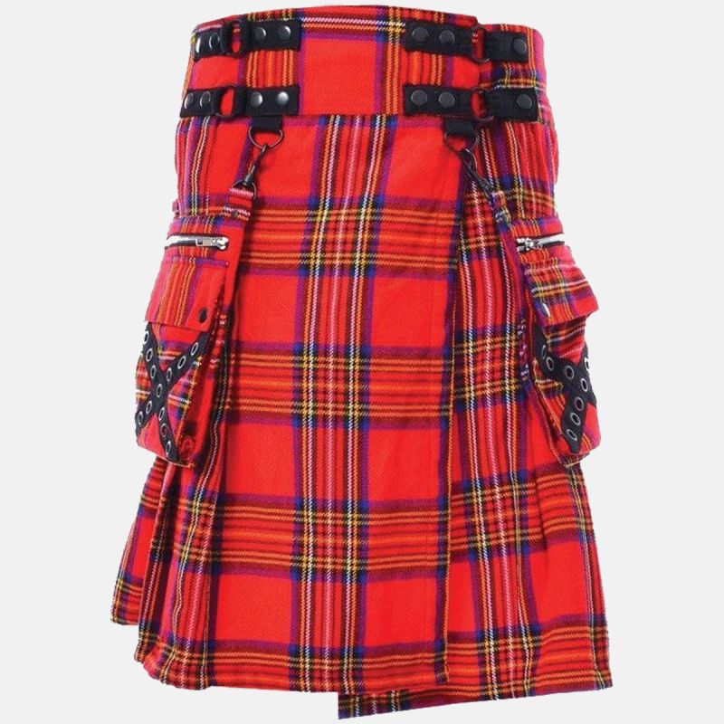Royal Stewart Cato Tartan Cargo Kilt