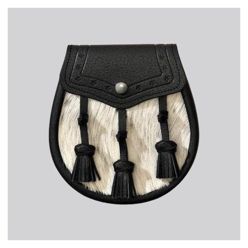 Calfskin Classic Embossed Leather Tassel Sporran