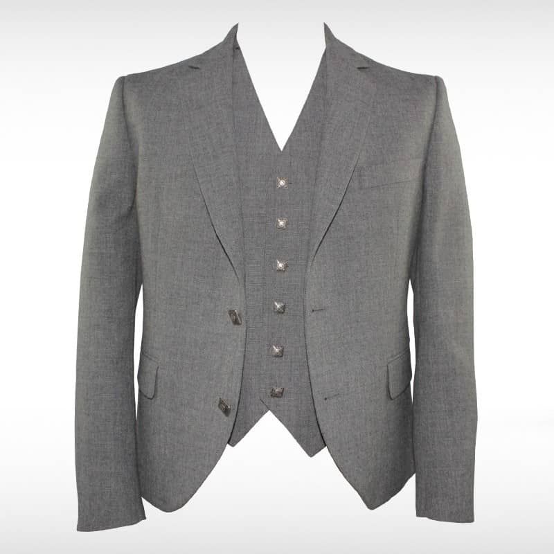 Tailored Grey Argyll Waistcoat Set