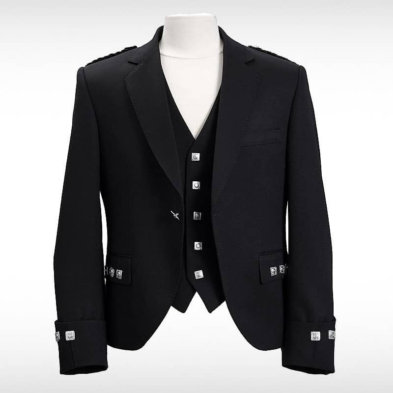 Traditional Argyll Navy Wool Jacket