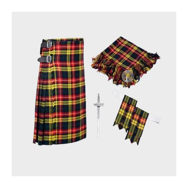 Scottish 8 Yard Tartan Kilt With Accessories