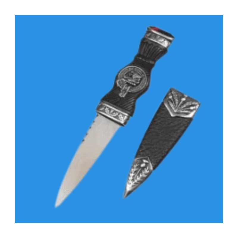 Scottish Clan Crest Sgian Dubh knife