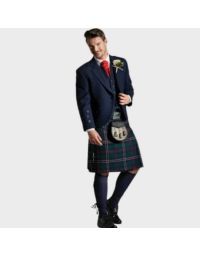 Navy Blue Tweed Kilt Outfit