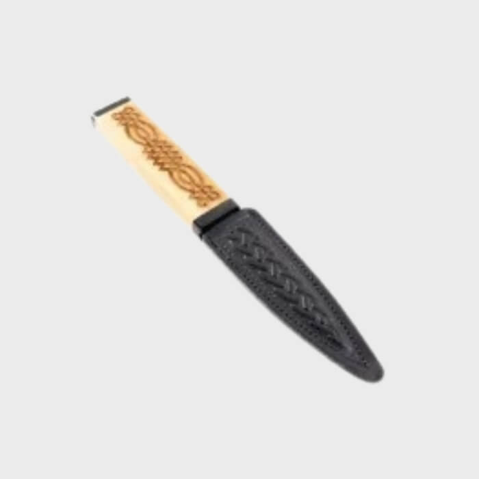Golden Black Sgian Dubh