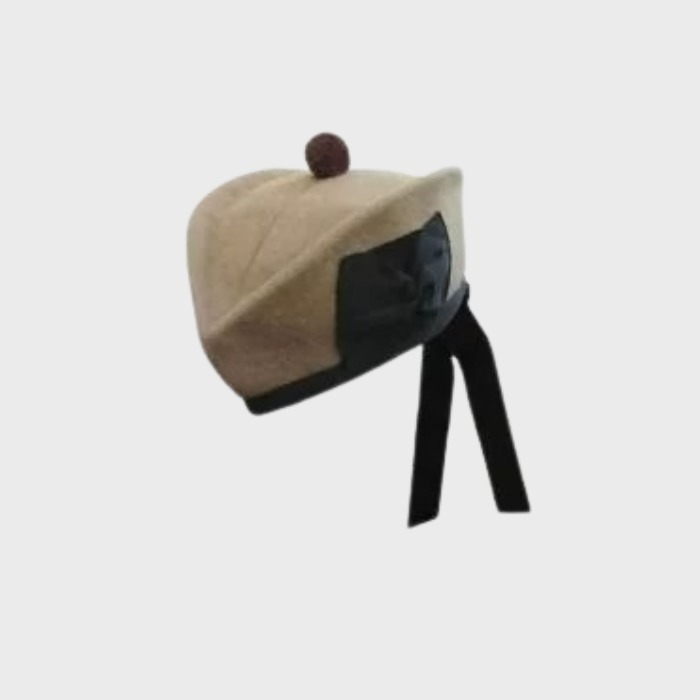 Camel Color Scottish Glengarry Hat
