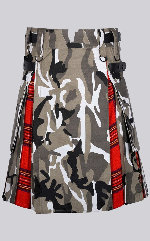 Urban Camo Irish Tartan Hybrid Kilt