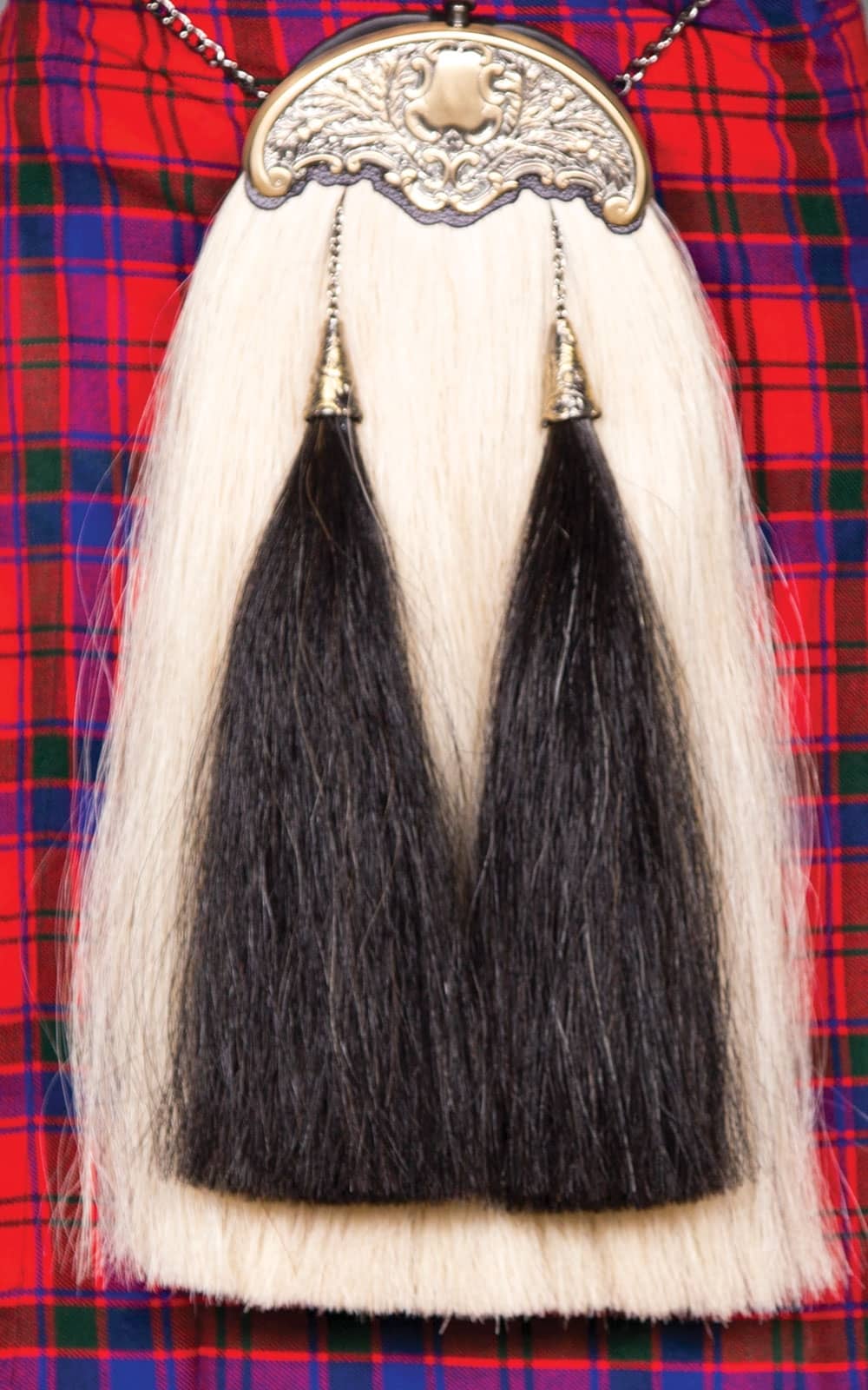 Horse Hair Sporran with Gold Cantle