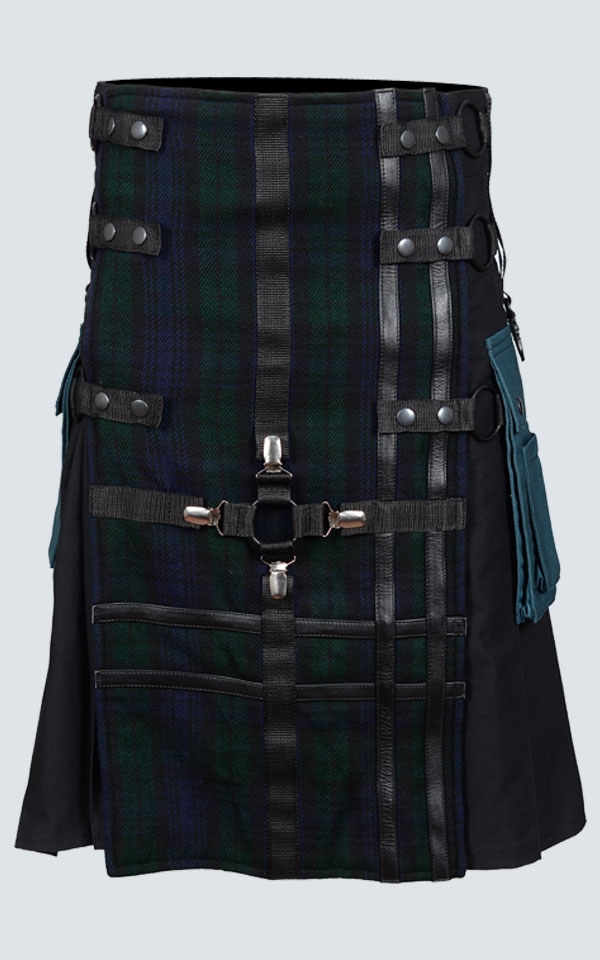 Black Watch Hybrid Tartan Kilt For Men