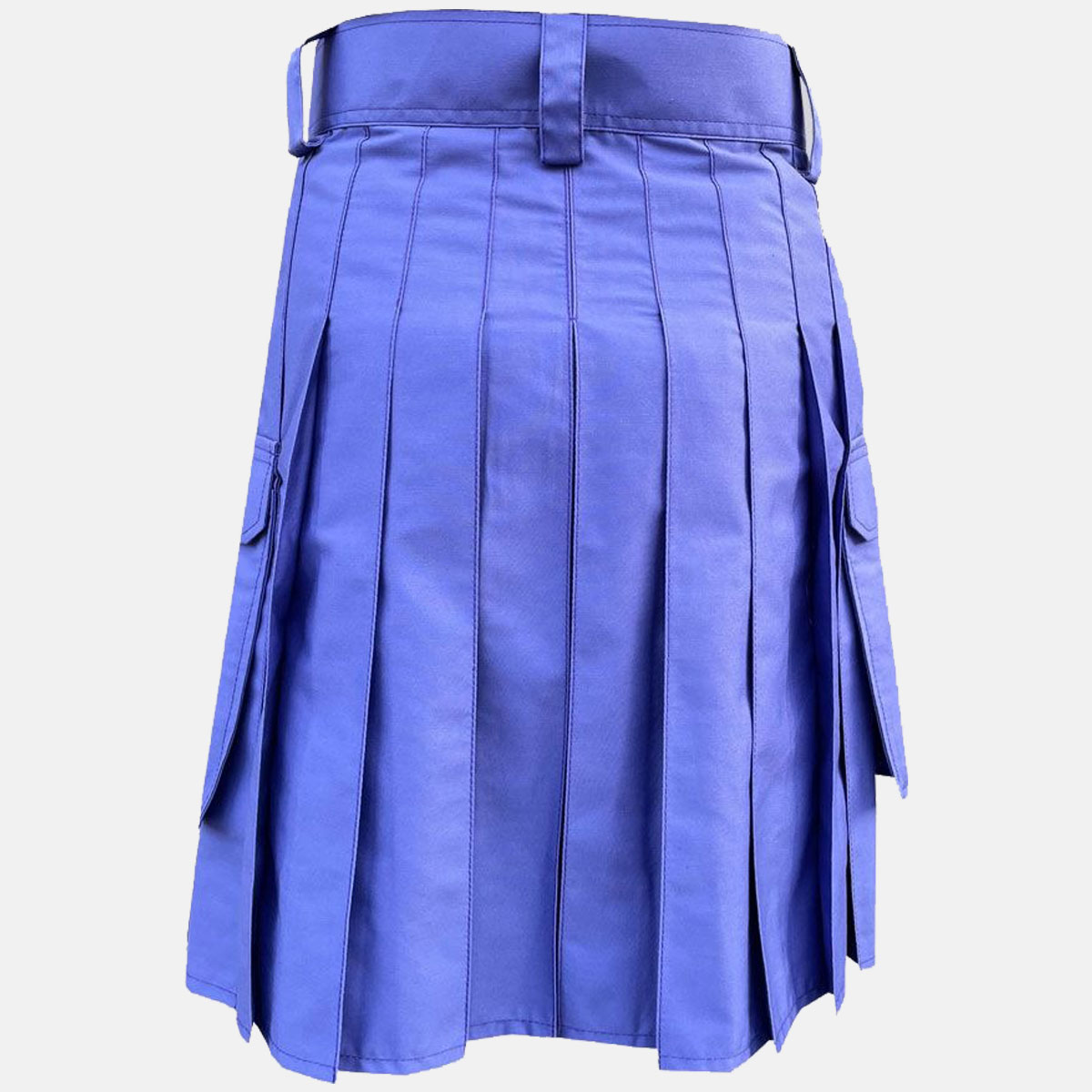 Blue Cotton Utility Kilt